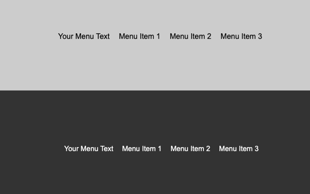 Menu color contrast modifier