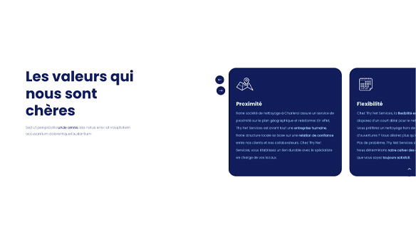 Card carousel outside content